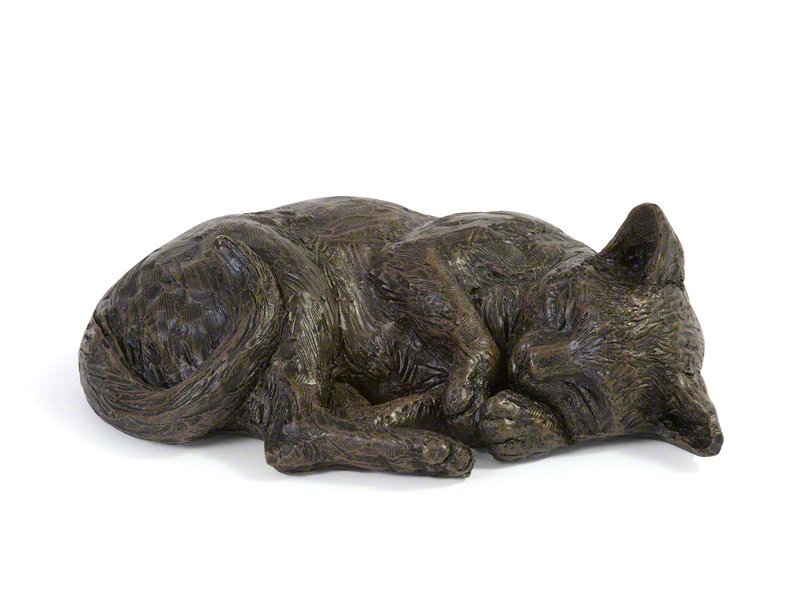 1_PETRIBUTES_CAST-RESTING-CAT_CASCA-RE-BRZ.jpg Beautiful figurine cat urns for pet cat ashes. Can be personalised.