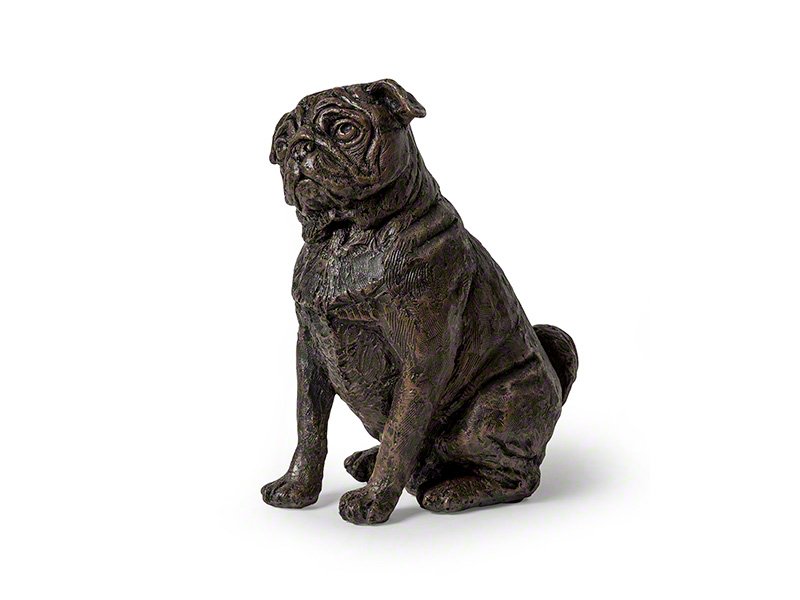 3_PETRIBUTES_CASDO-PUG-BRZ.jpg Beautiful figurine Pug dog urns for pet dog ashes. Can be personalised.