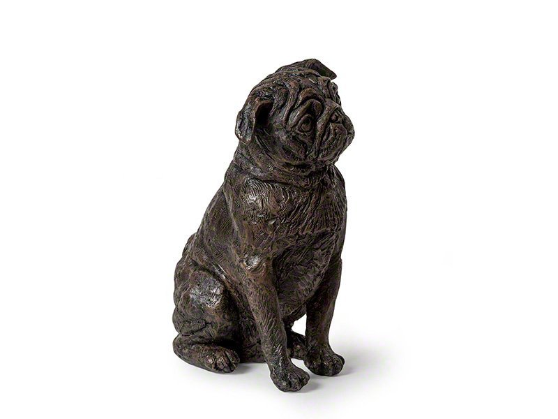 4_PETRIBUTES_CASDO-PUG-BRZ.jpg Beautiful figurine Pug dog urns for pet dog ashes. Can be personalised.