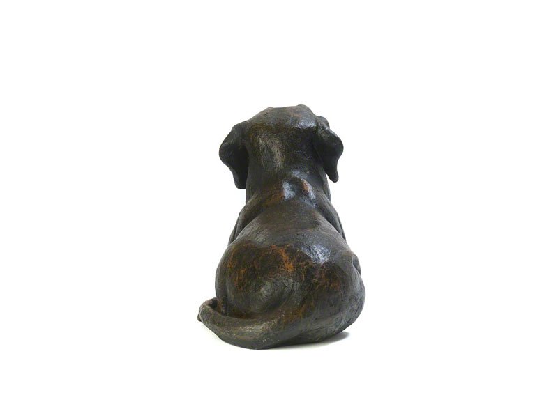 4_PETRIBUTES_CAST-Dog with Bone_CASDO-BRZ.jpg Beautiful figurine Dog with Bone urns for pet dog ashes. Can be personalised.